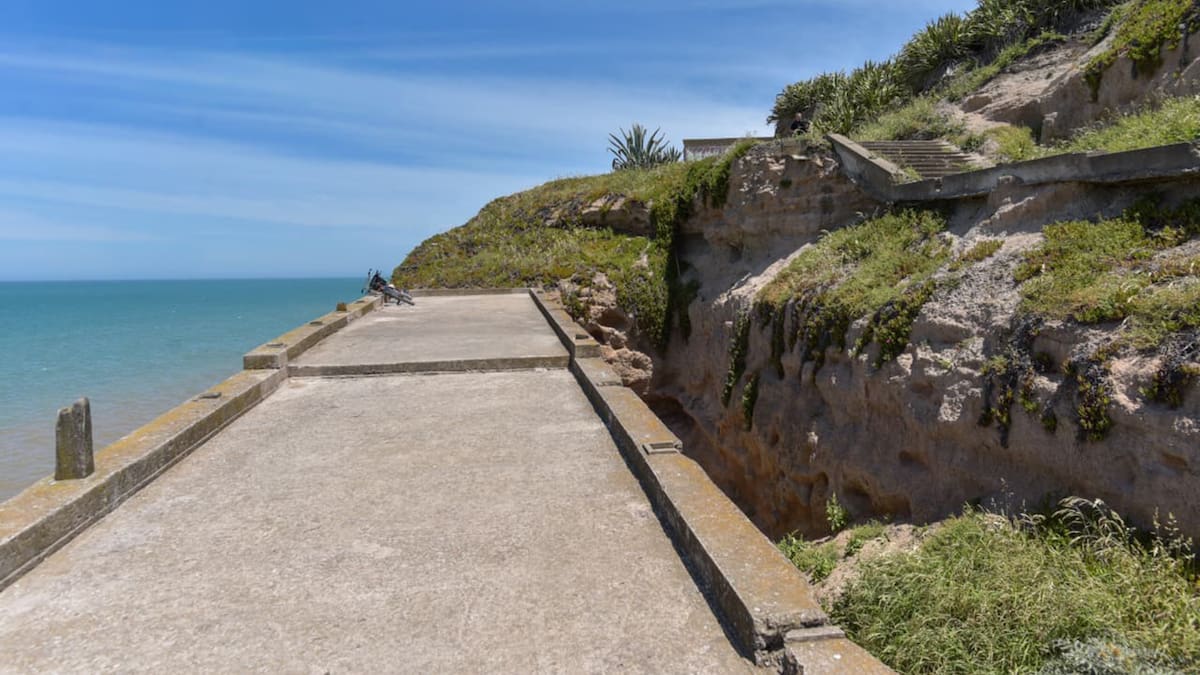 Acantilados de Barranca de los Lobos Mar del Plata con erosión visible y vegetación