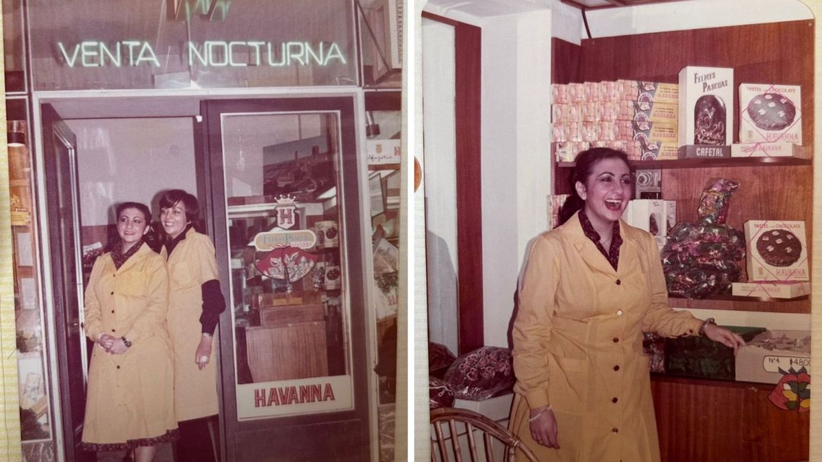 Tienda Havanna de Mar del Plata con vendedoras y venta nocturna histórica